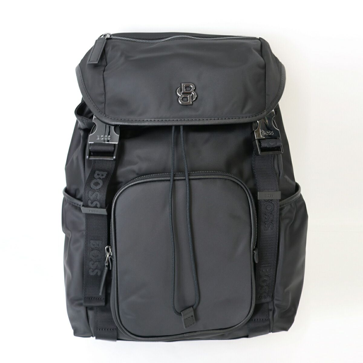 ■HUGO BOSS ヒューゴボス 50516809 ツイル バックパック Double Bモノグラム リュック デイパック