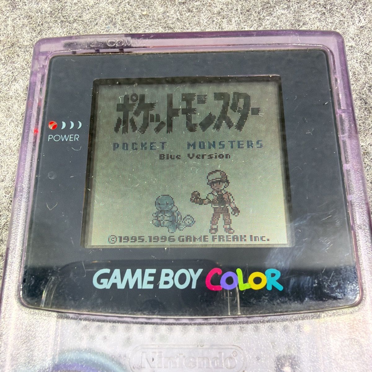 動作確認済】任天堂 ゲームボーイ ポケットモンスター 青 ポケモン