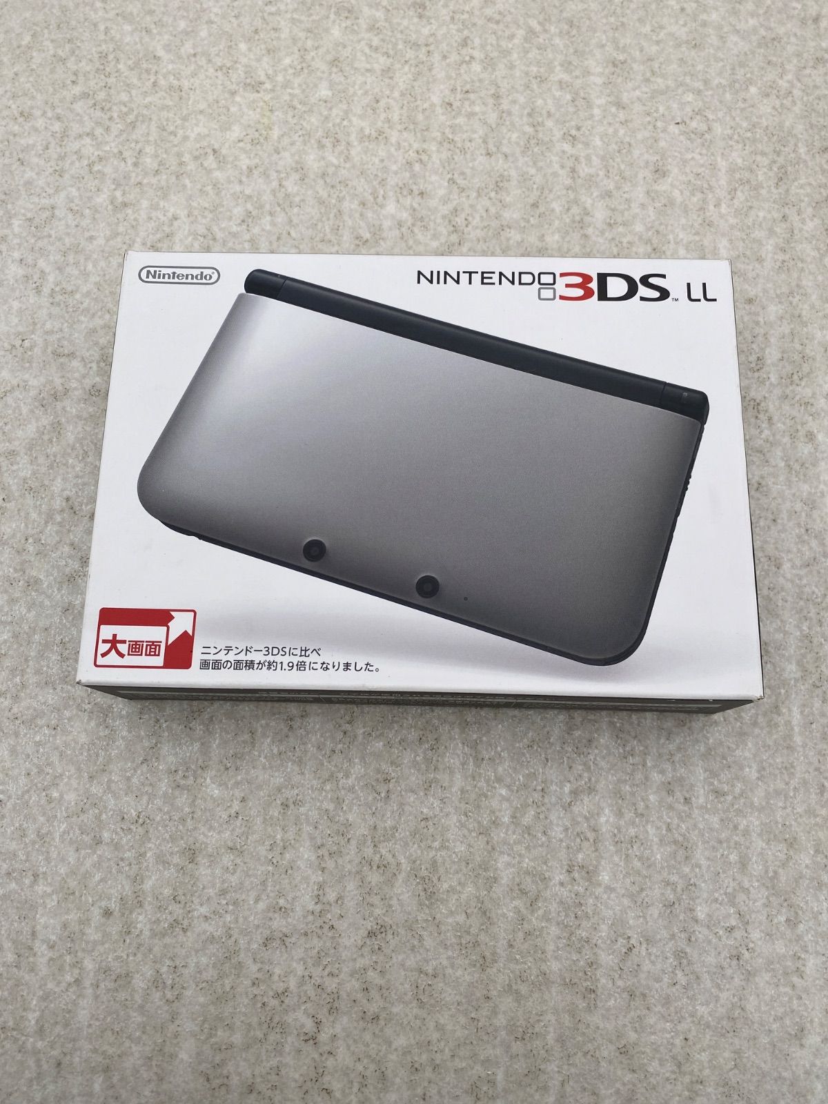 ◆ニンテンドー3DSLL本体 シルバー×ブラック　0012568670　動作品