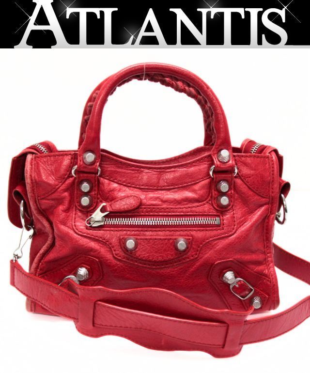 バレンシアガ BALENCIAGA ジャイアント ミニシティ 2WAYバッグ レザー