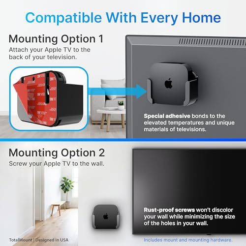 TotalMount Apple TVマウント - Apple TV 4K を含むすべてのApple TVに対応p c360307f