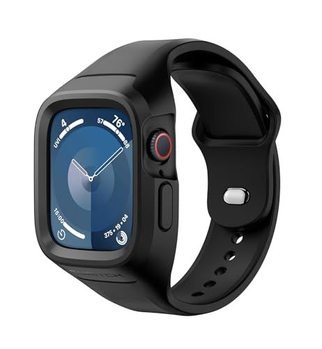 SURITCH アップルウォッチ バンド Apple Watch ストラップ 44mm 45mm 40mm 41mmソフトシリコン 調節可能 リストバンド 交換用ストラップ スポーツバンド ケース付き iWatch Series SE3/9/ 6191c8db