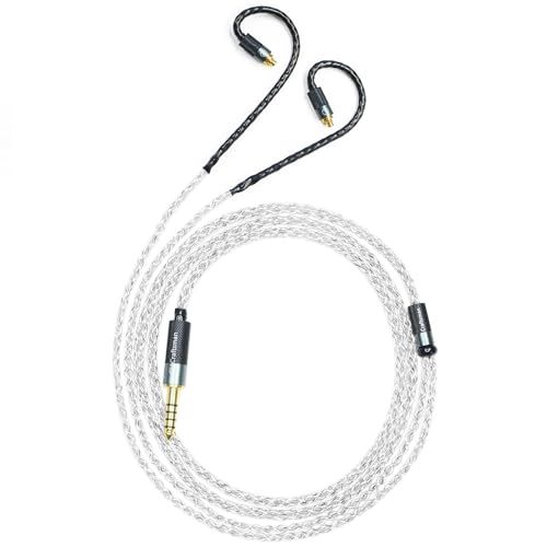 GUCraftsman 5N OFC 銀メッキ + グラフェン混合編組ゼンハイザー IE900 IE600 IE300 IE200 MMCX ヘッドフォン交換ケーブル (3.5mm)p f8c973ef