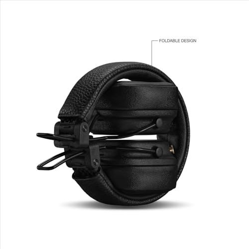 Marshall ワイヤレスオンイヤーヘッドホン Major V ブラック Bluetooth / 連続再生100時間 / Qi充電対応/通話対応 【国内正規品】p 07a578ab Marshall ワイヤレスオンイヤーヘッドホン Major V ブラック Bluetooth / 連続再生100時間 / Qi充電対応/通話対応 【国内正規品】p 07a578ab