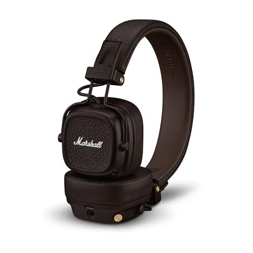 Marshall ワイヤレスオンイヤーヘッドホン Major V ブラウン Bluetooth / 連続再生100時間 / Qi充電対応/通話対応 【国内正規品】p 8c2f0ac4