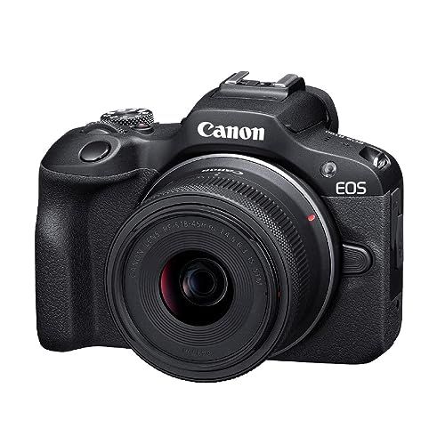 Canon ミラーレス一眼カメラ EOS R100 標準ズームレンズキット(RF-S18-45) ブラック/APS-C/約356g EOSR100-1845ISSTMLKp 53015986