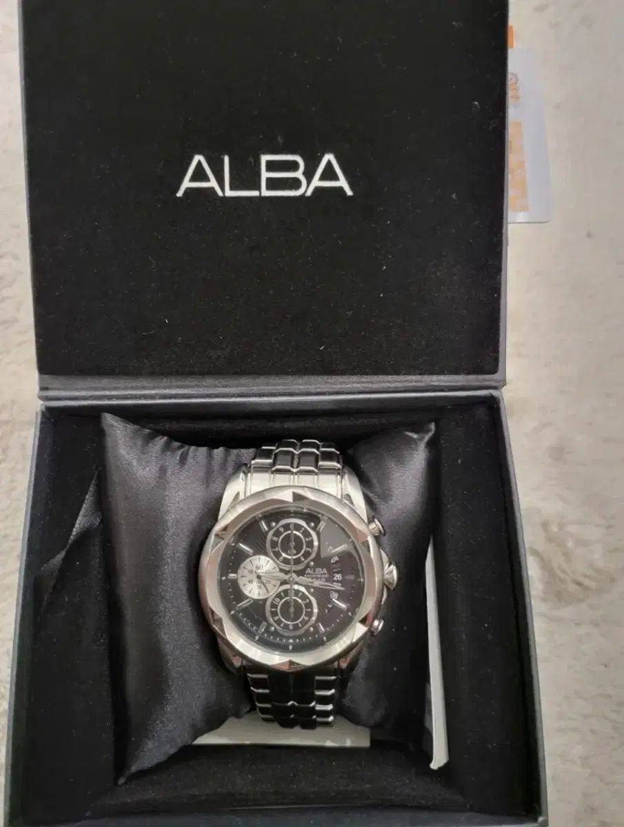 SEIKO ALBA クロノグラフ メタル 時計 フルセット