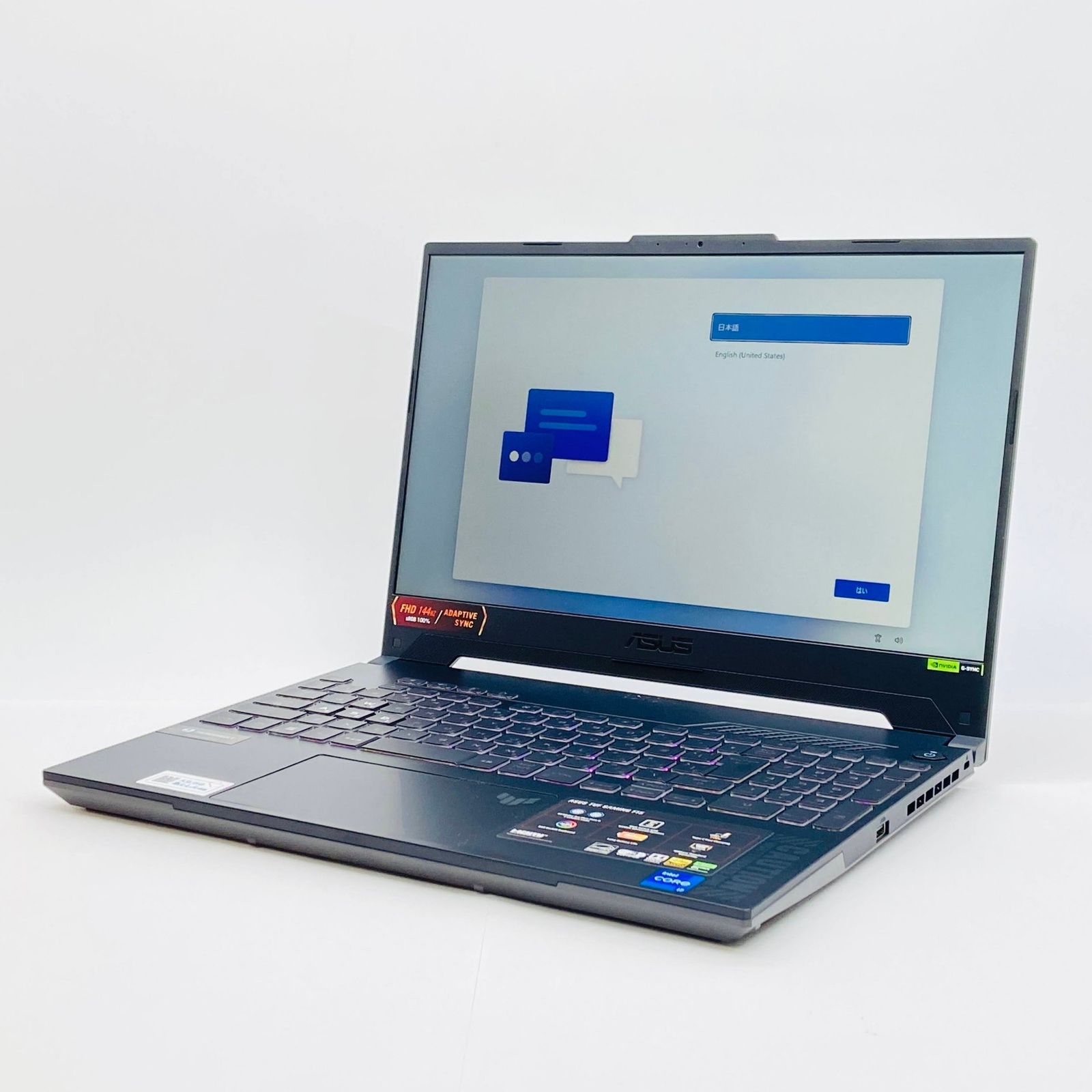 美品 ASUS TUF Gaming F15 Core i7 12700H 16GB SSD512GB GeForce RTX 4060 搭載 Windows11Home バッテリー最大容量100%【C7802-100】 美品 ASUS TUF Gaming F15 Core i7 12700H 16GB SSD512GB GeForce RTX 4060 搭載 Windows11Home バッテリー最大容量100%【C7802-100】