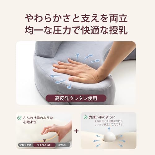 Momcozy 授乳クッション|メモリーフォーム授乳枕 ベビー枕 赤ちゃん 抱き枕|安全フェンス付き大きめサイズ|人間工学設計で快適|全体型対応・洗えるカバーe 875933cb Momcozy 授乳クッション|メモリーフォーム授乳枕 ベビー枕 赤ちゃん 抱き枕|安全フェンス付き大きめサイズ|人間工学設計で快適|全体型対応・洗えるカバーe 875933cb