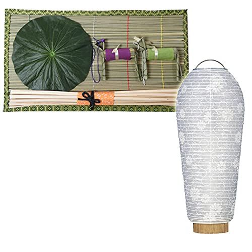 京仏壇はやし 盆提灯 お盆用品 【 初盆セット・新盆セット ミニ盆提灯 小珠 白紋天 LED コードレス 】 初盆・新盆 お盆飾りセットでお届け 【京仏壇はやしクロスセット】e 12bd6804