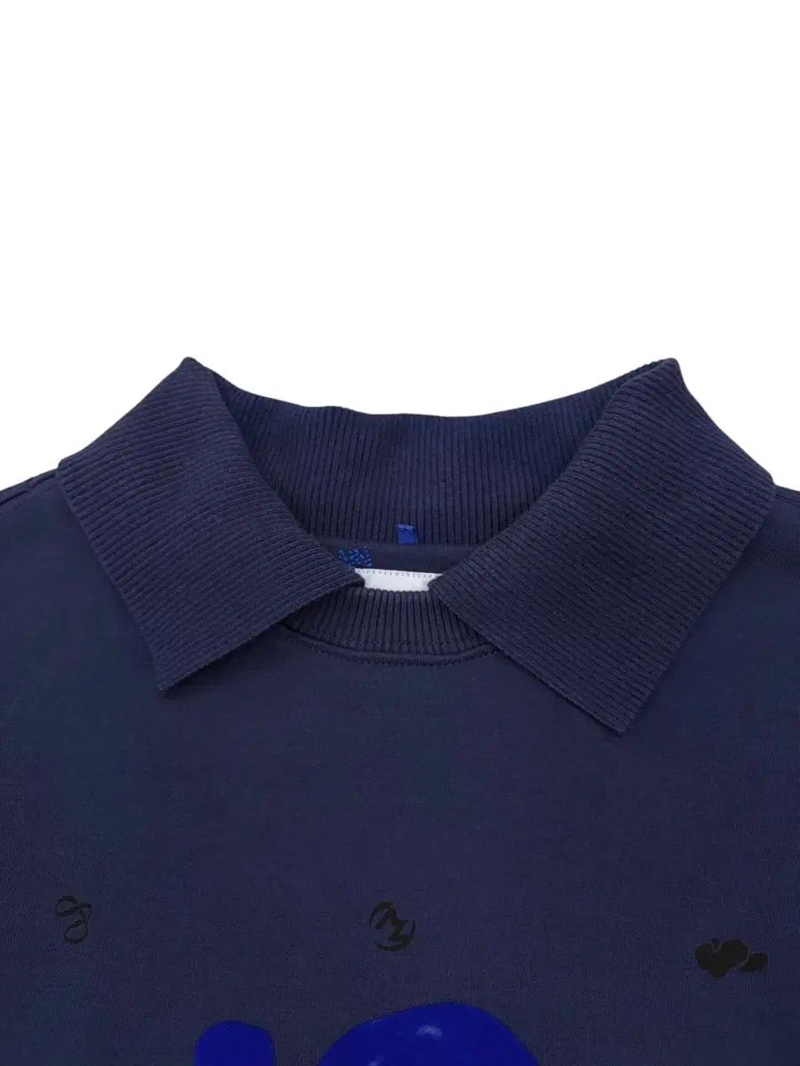 ADER ERROR × ZARA オーバーサイズ ポロシャツ (スウェット) ネイビー (S-M)