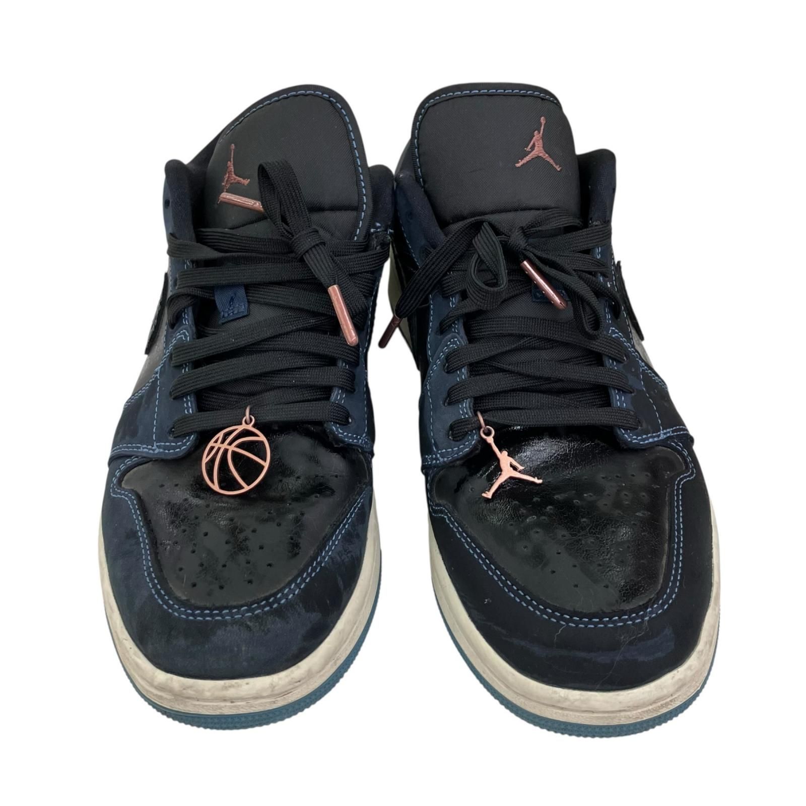 186000 現状品 NIKE ナイキ AIR JORDAN 1 LOW SE 27.5cm ネイビー 