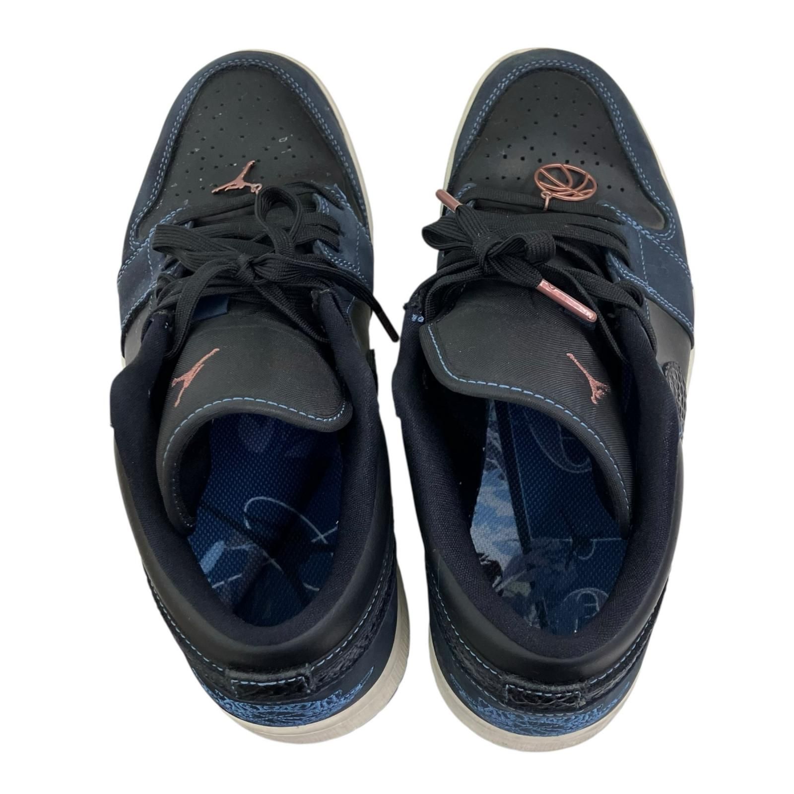 186000 現状品 NIKE ナイキ AIR JORDAN 1 LOW SE 27.5cm ネイビー 