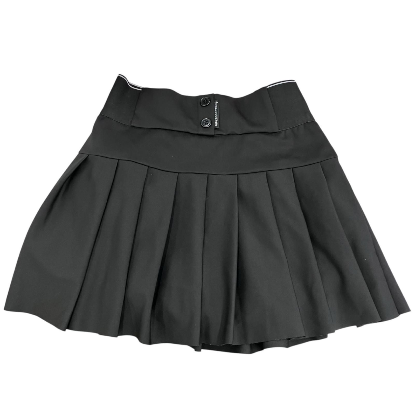 186000 現状品 Alexander Wang アレキサンダーワン プリーツスカート ブラック レディース