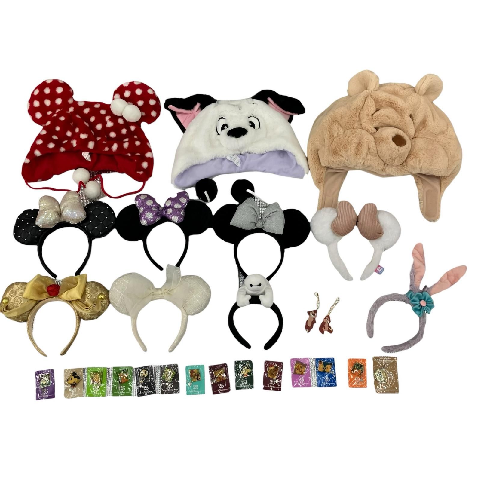 186000 Disney ディズニー カチューシャ、被り物、プレゼントピン 28点