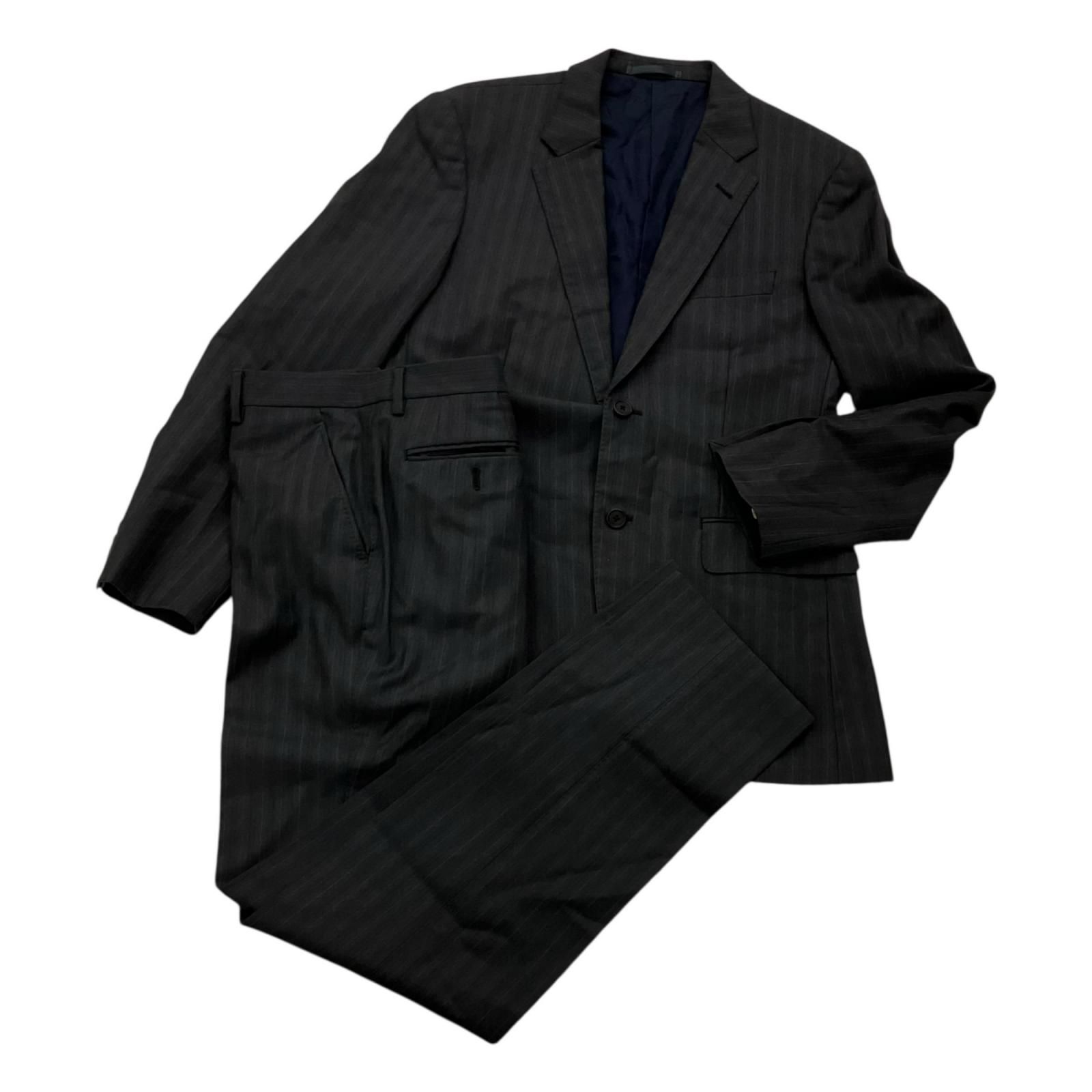 186005 現状品 Paul Smith ポール・スミス スーツセット ストライプ柄 Lサイズ PL-ST-66068 グレー メンズ