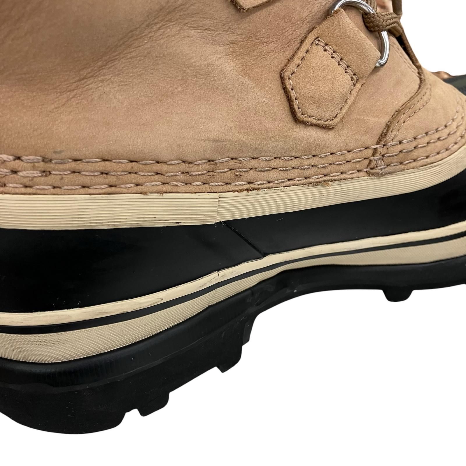 186001 現状品 SOREL ソレル スノーブーツ 24.5cm ベージュ レディース