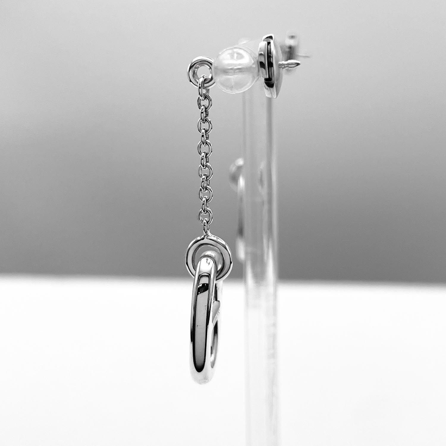 HERMES エルメス ファランドール ドロップ ピアス シェーヌダンクル 