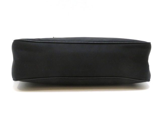 PRADA　プラダ　ショルダーバッグ　ナイロン/サフィアーノ　 ブラック【中古】【430】2148104060778
