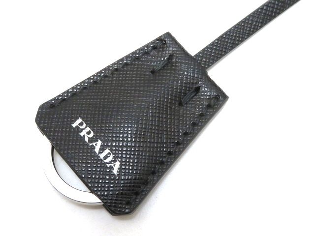 PRADA　プラダ　ショルダーバッグ　ナイロン/サフィアーノ　 ブラック【中古】【430】2148104060778