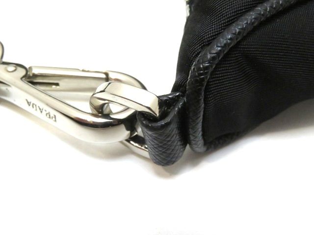 PRADA　プラダ　ショルダーバッグ　ナイロン/サフィアーノ　 ブラック【中古】【430】2148104060778
