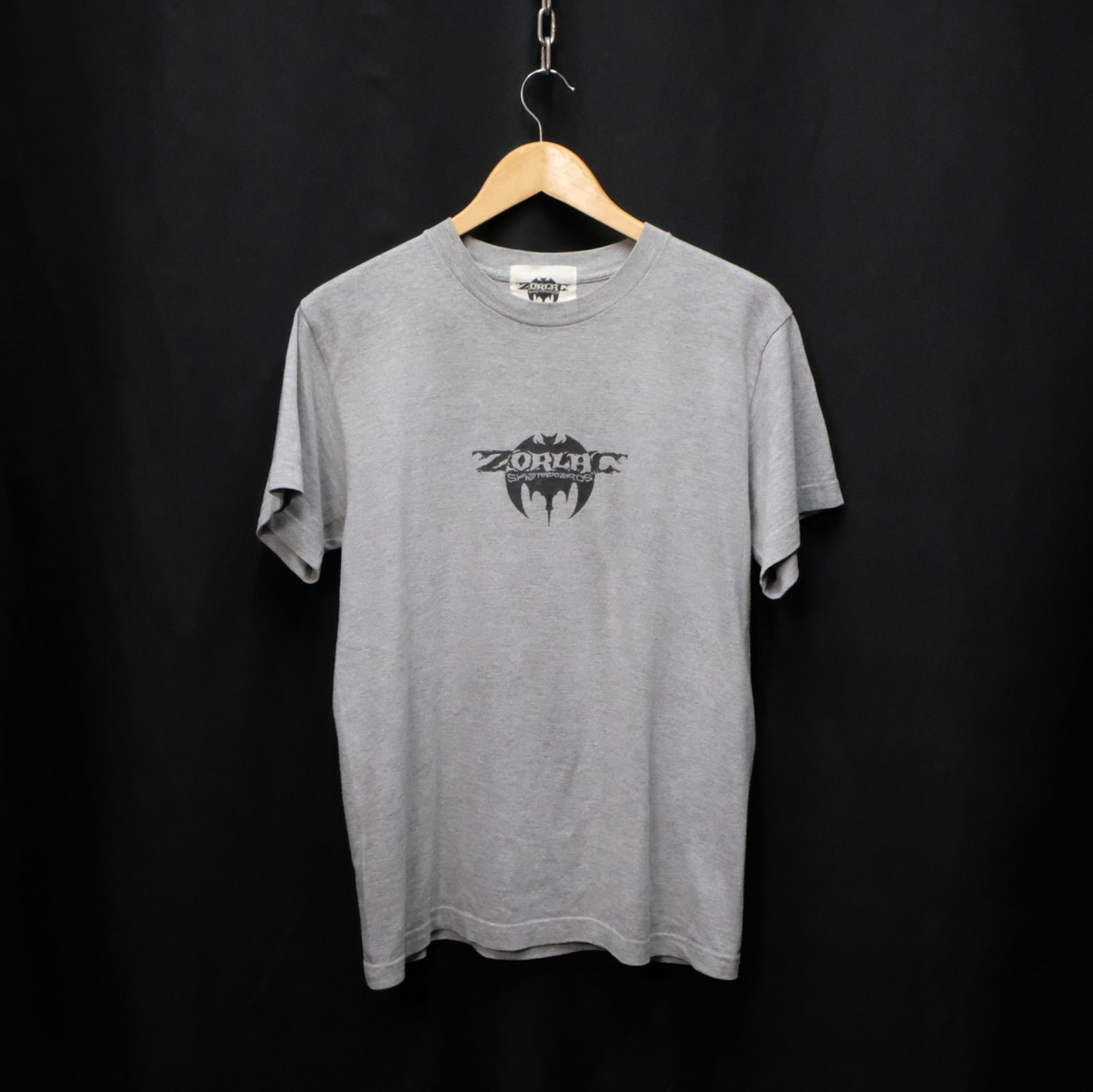ZORLAC SKATEBOARDS スパイダーウェブ 半袖Tシャツ パスヘッド 両面
