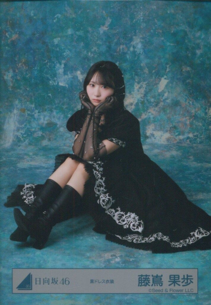 日向坂46 藤嶌果歩 福袋 2026 ビッグアクリルスタンド 黒ドレス 日向坂46 2026年新春アイテム 藤嶌果歩 黒ドレス衣装 座り - メルカリ
