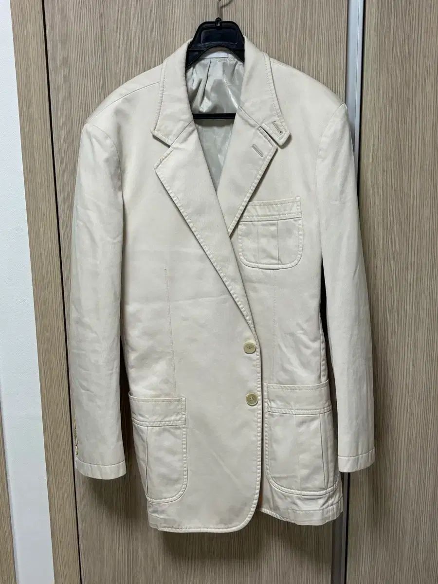 グッチ ベージュ コットン ジャケット 50R