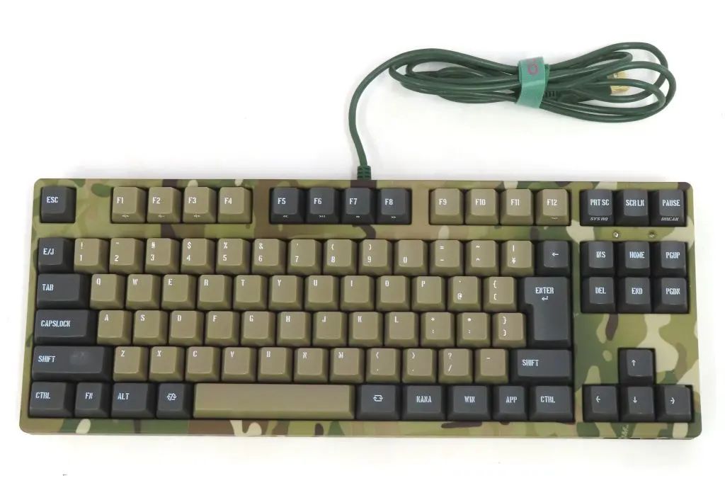 【中古】WindowsXP ダイヤテック 有線 メカニカル キーボード Majestouch 2 CamouflageR CHERRY MX SILENTスイッチ テンキーレス かななし (MultiCam) [FKBN91MPS/NMR2]
