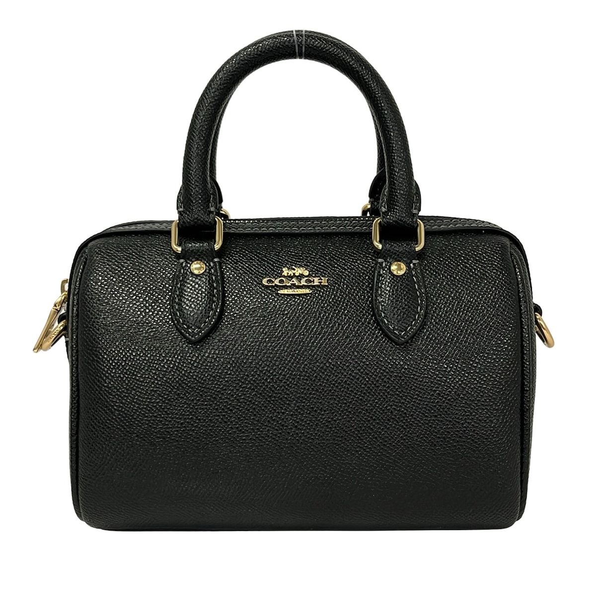 COACH(コーチ) ハンドバッグ ミニローアンクロスボディ CV404 黒 レザー