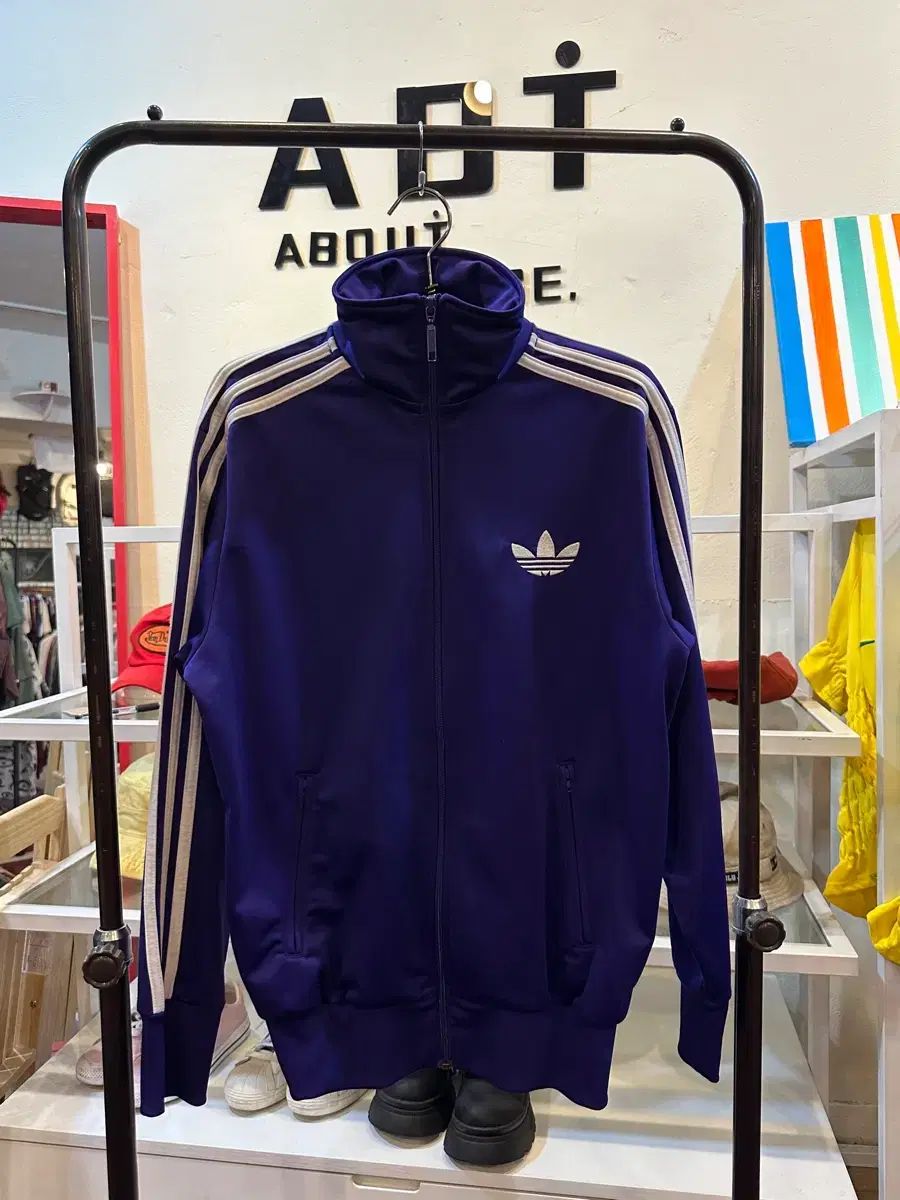 アディダス 旧モデル ファイヤーバード ジャージ パープル 85size