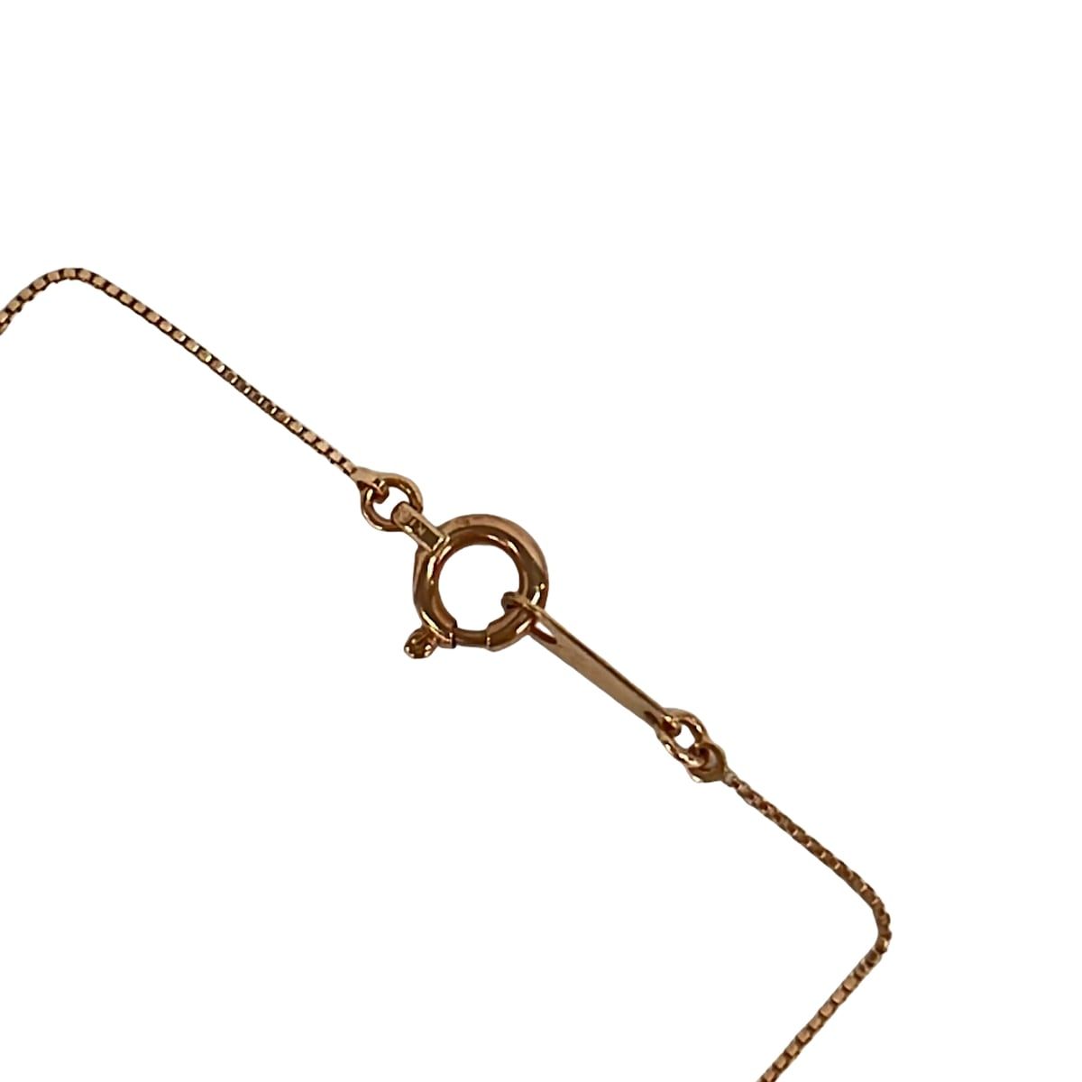 TAKE-UP(テイクアップ) ネックレス美品 - K10PG×ライトピンク×マルチ 