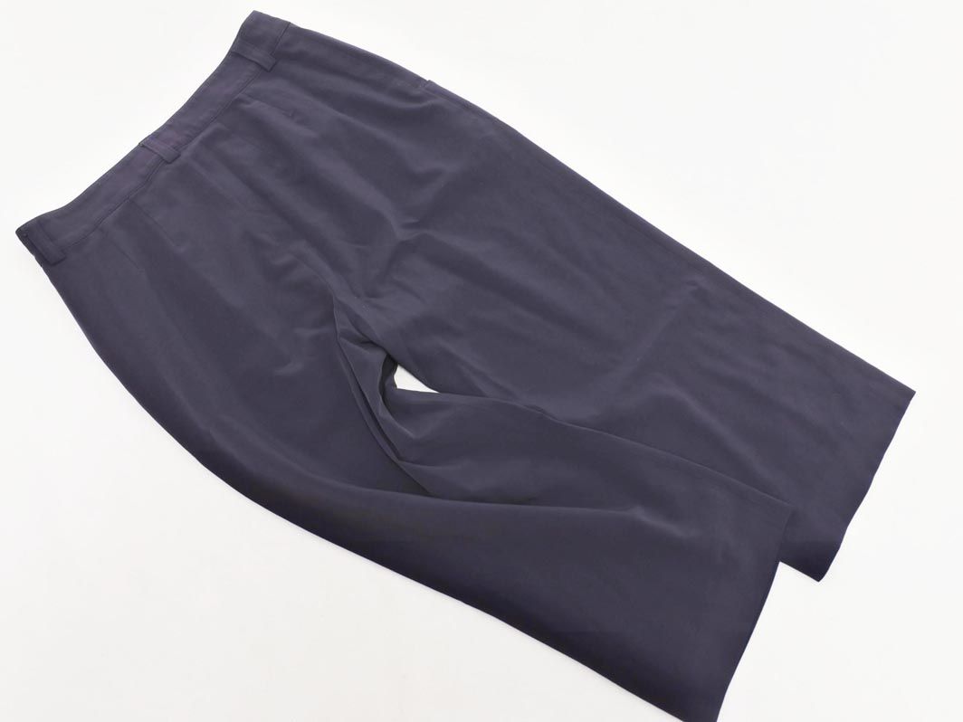 agnès b. アニエスベー　ベロア　パンツ　フランス製 agnes b アニエスベー クロップド パンツ size36/濃紺 □◇ レディース