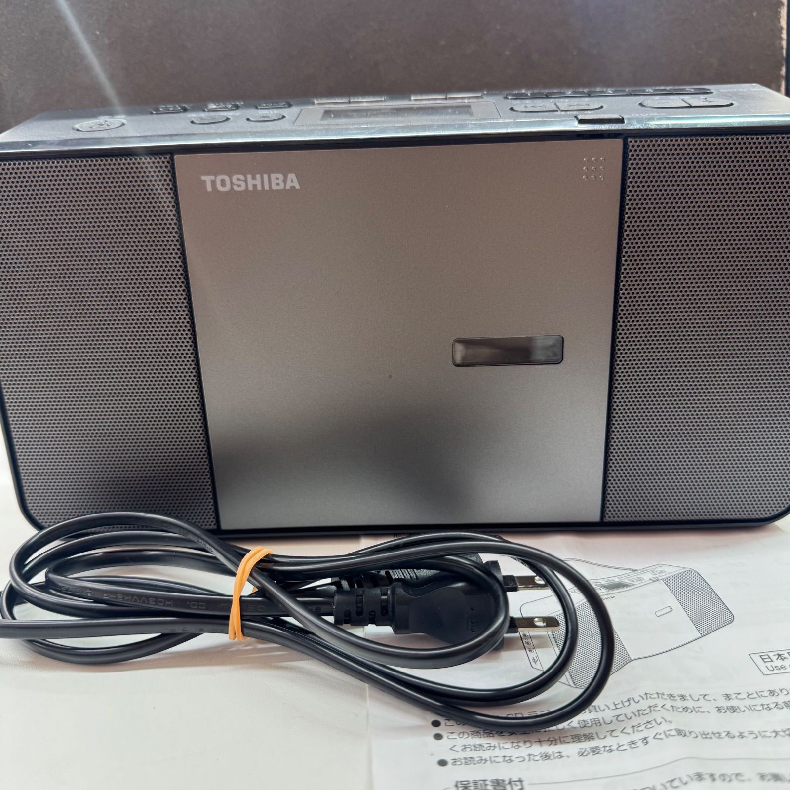 中古品】 東芝 CDラジオ TY-C300 ブラック - メルカリ