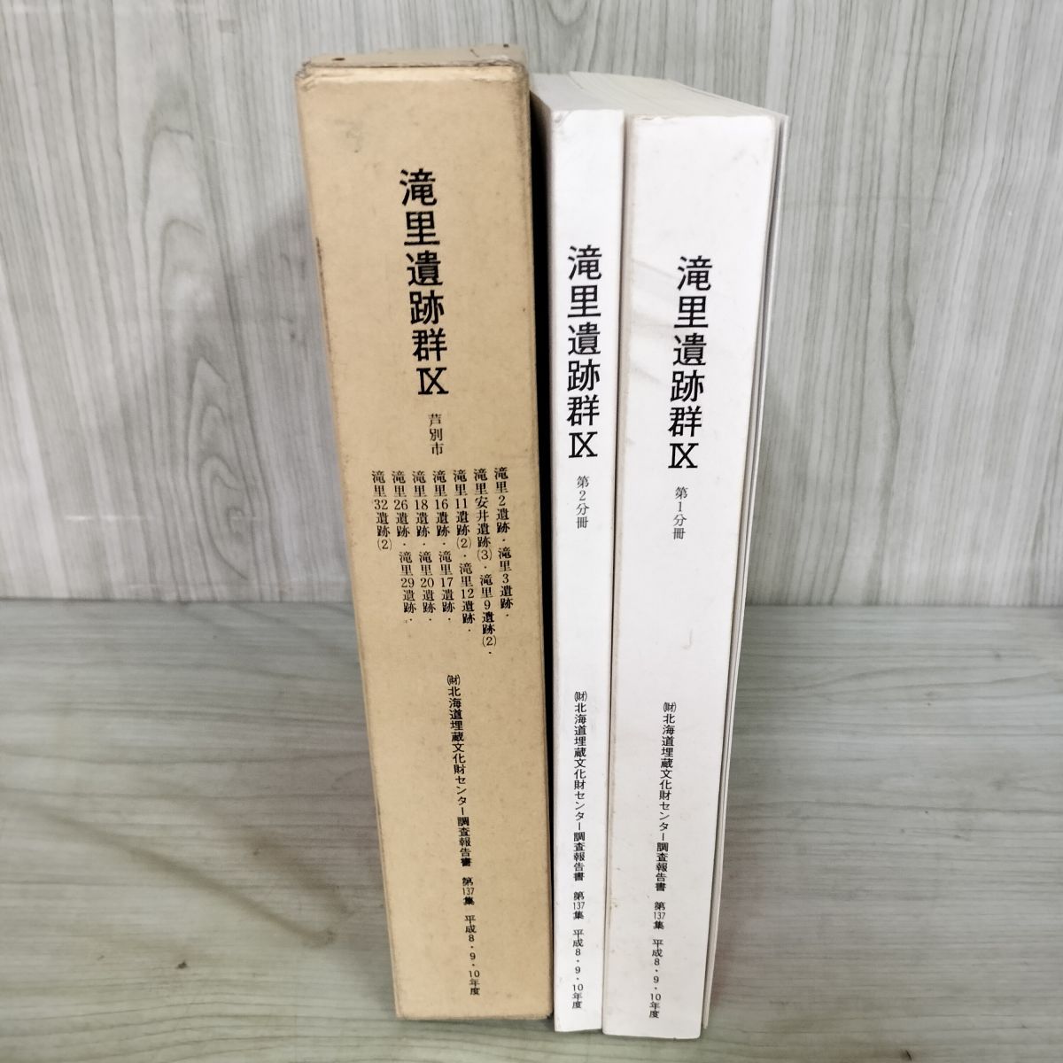 Total 2 volumes Takisato Ruins IX Ashibetsu City main text photo illustration edition Hokkaido Buried Cultural Property Center Research Report 150288