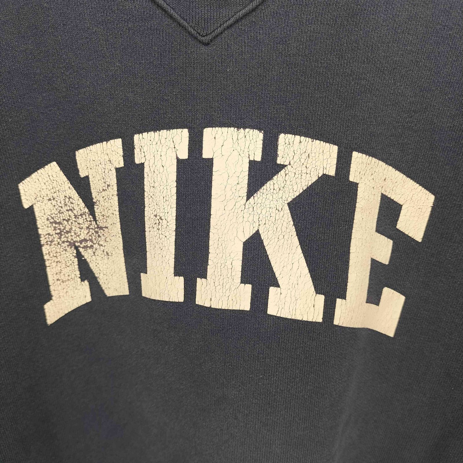 ナイキ NIKE 00S フロント プリント REVERSE型 前Vガゼット スウェット