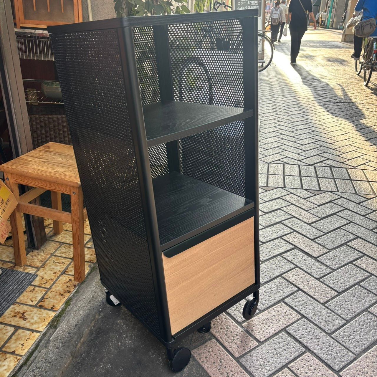 492 【引渡限定】IKEA BEKANT ワゴン キャスター付き オープンラック