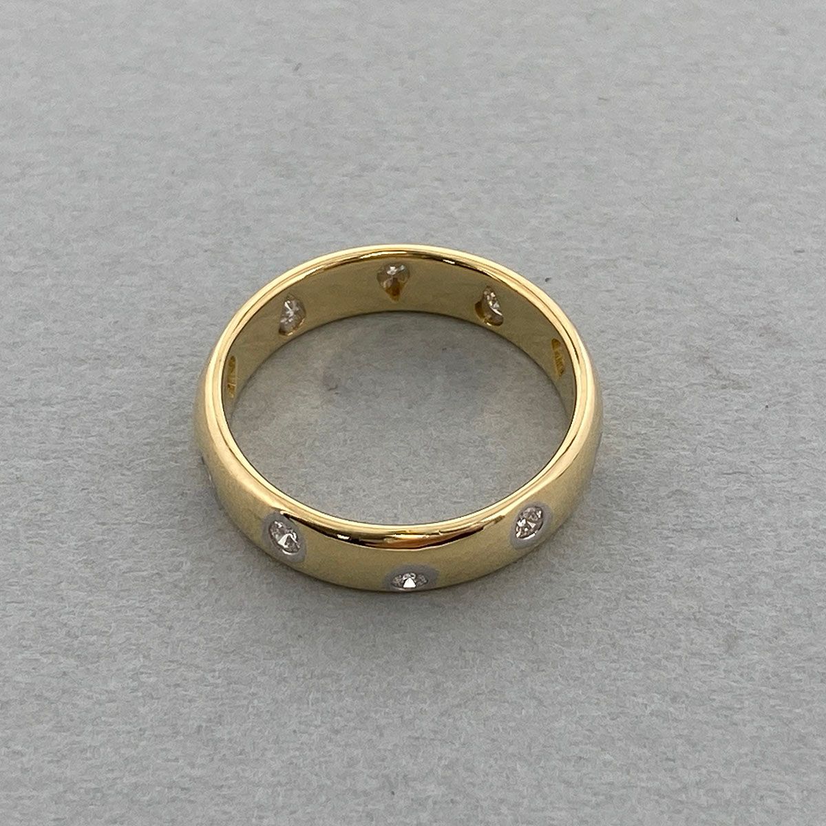 TIFFANY&Co. ティファニー 750YG PT950 ダイヤモンド ドッツリング 