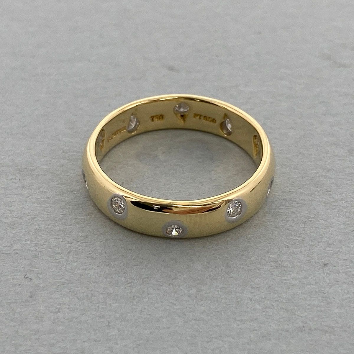 TIFFANY&Co. ティファニー 750YG PT950 ダイヤモンド ドッツリング 