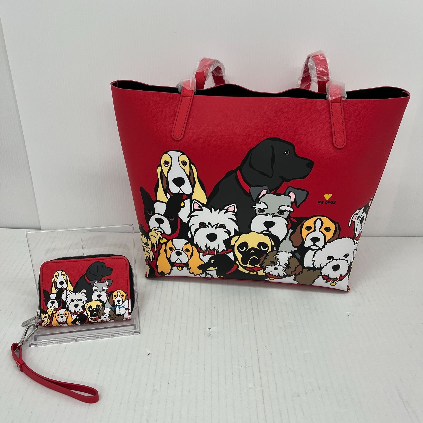 N148[10]Y4698(バッグ) MARC TETRO マークテトロ トートバッグ&財布 目立った傷や汚れなし 5/26出品