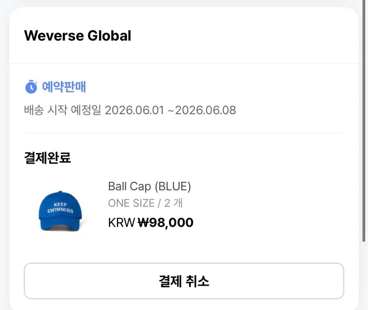 BTS スイム SWIM ボールキャップ Ball Cap 2個