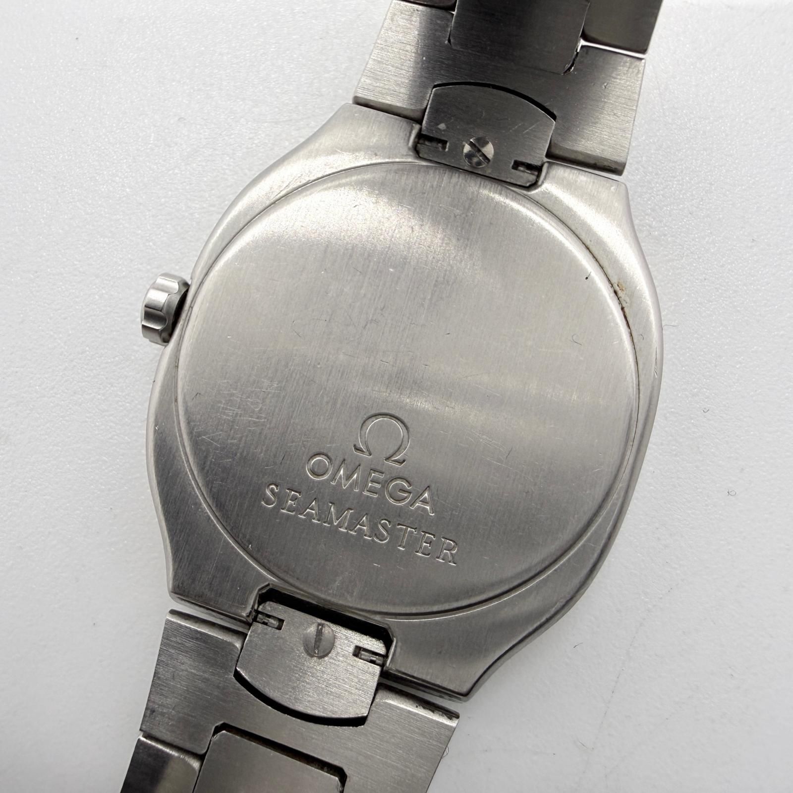 OMEGA オメガ SEAMASTER シーマスター ポラリス GMT ホワイト QZ ユニ
