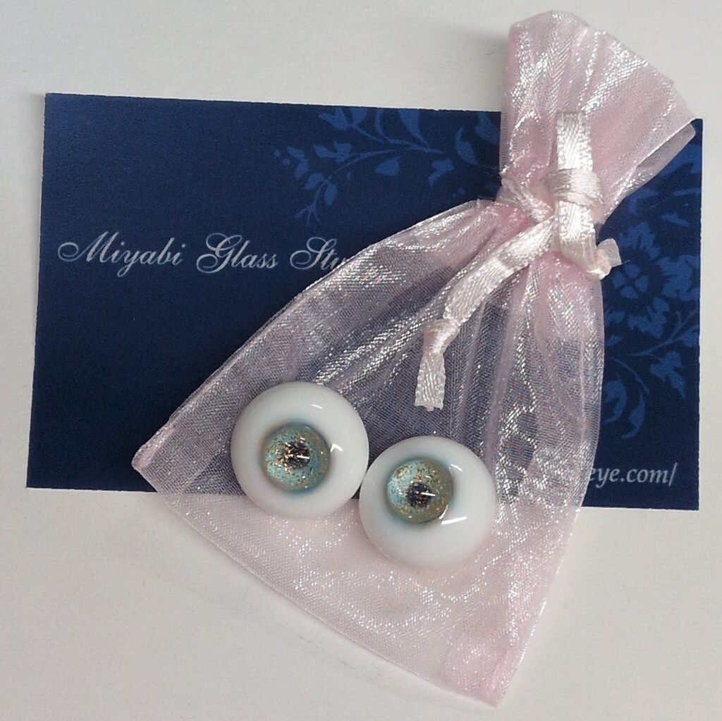 MIYABI GLASS STUDIO ドールアイ ラメ 18mm