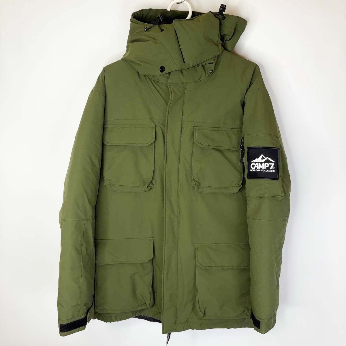   ダウンジャケット Mサイズ オリーブ CAMP7 キャンプ7 EXPLORER ダウンジャケット M オリーブ メンズ - メルカリ