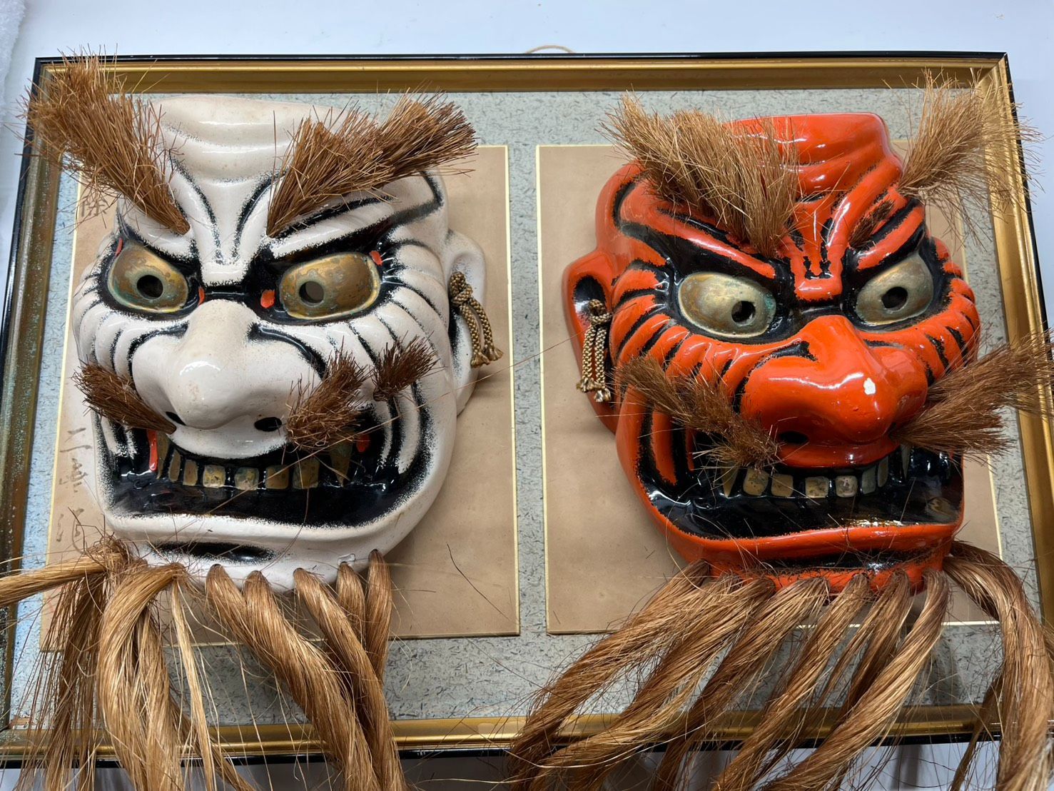 ● 魔除け 神楽面 能面 お面 壁掛け 手力男命 詳細不明 ●