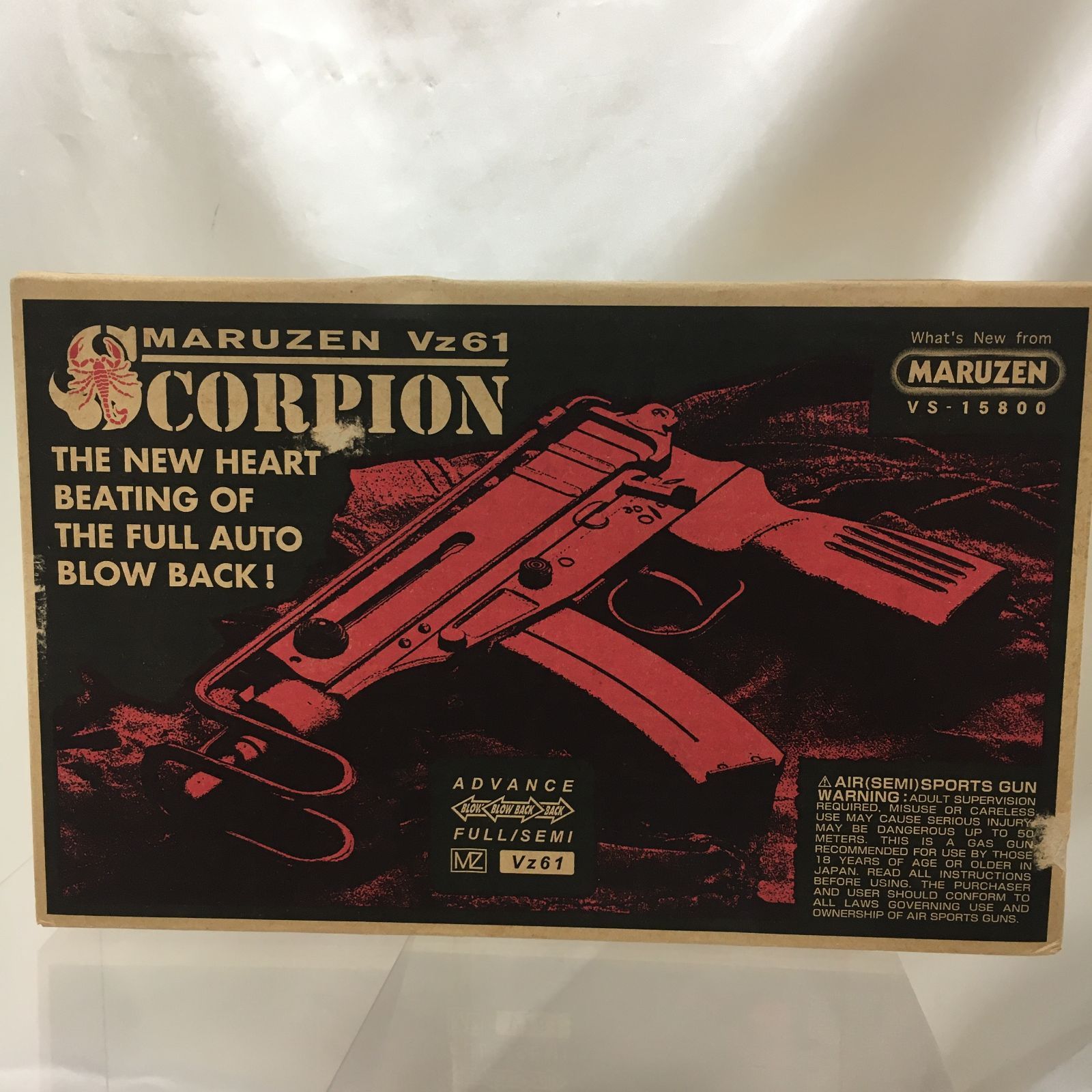 [三沢店40-5-260525] マルゼン スコーピオン Vz61 フルオートブローバック ガスガン 【店舗併売品】