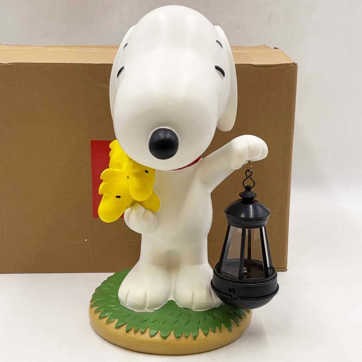 【未使用】サンファーム PEANUTS スヌーピー ソーラーランタン ウッドストック 高さ約35cm