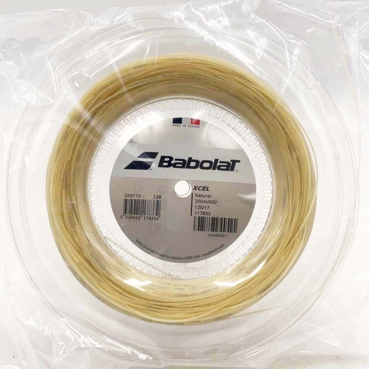 【未使用】バボラ XCEL エクセル 125 硬式 テニス ストリング ガット 200m ロール ナチュラル 243110 BABOLAT 1.25mm 14,271円