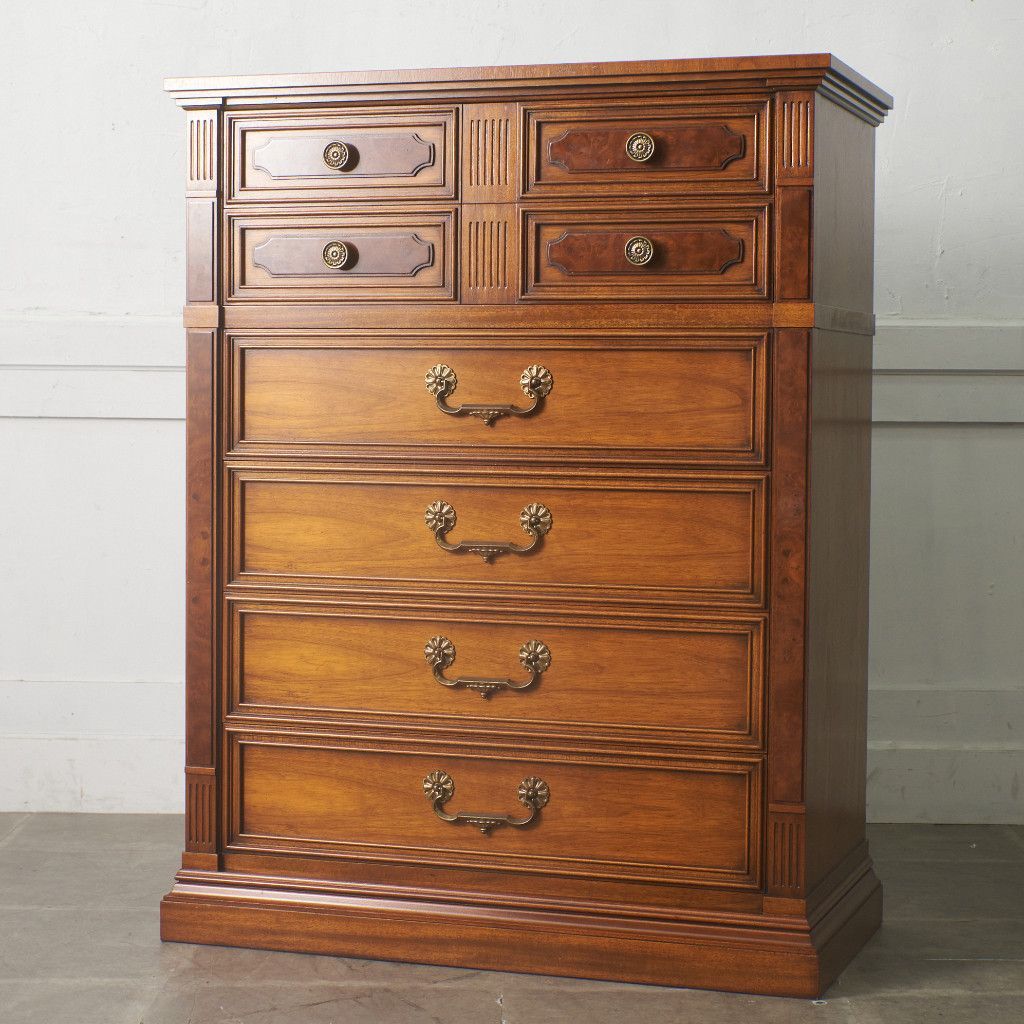 定74万 DREXEL HERITAGE フランチェスカ 高級 チェスト 引き出し 6段 洋タンス 整理箪笥 収納 マホガニー Francesca ドレクセル 100666