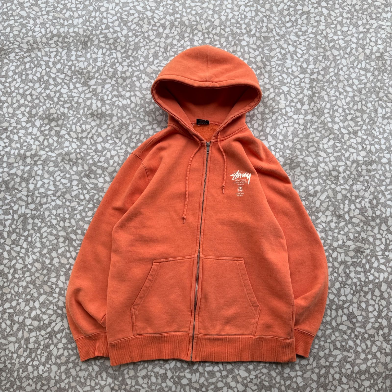 STUSSY / world tour zip hoodie ステューシー ワールドツアー 肉厚